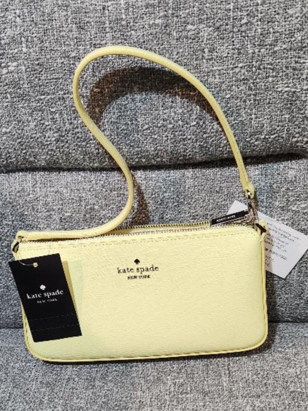 Kate Spade Gemini Convertible Wristlet Tennis ball Green - Picture 2 of 4
